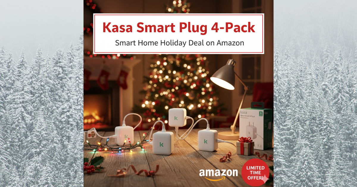 Kasa Smart Plug 4-Pack – Smart Home Holiday Deal on Amazon